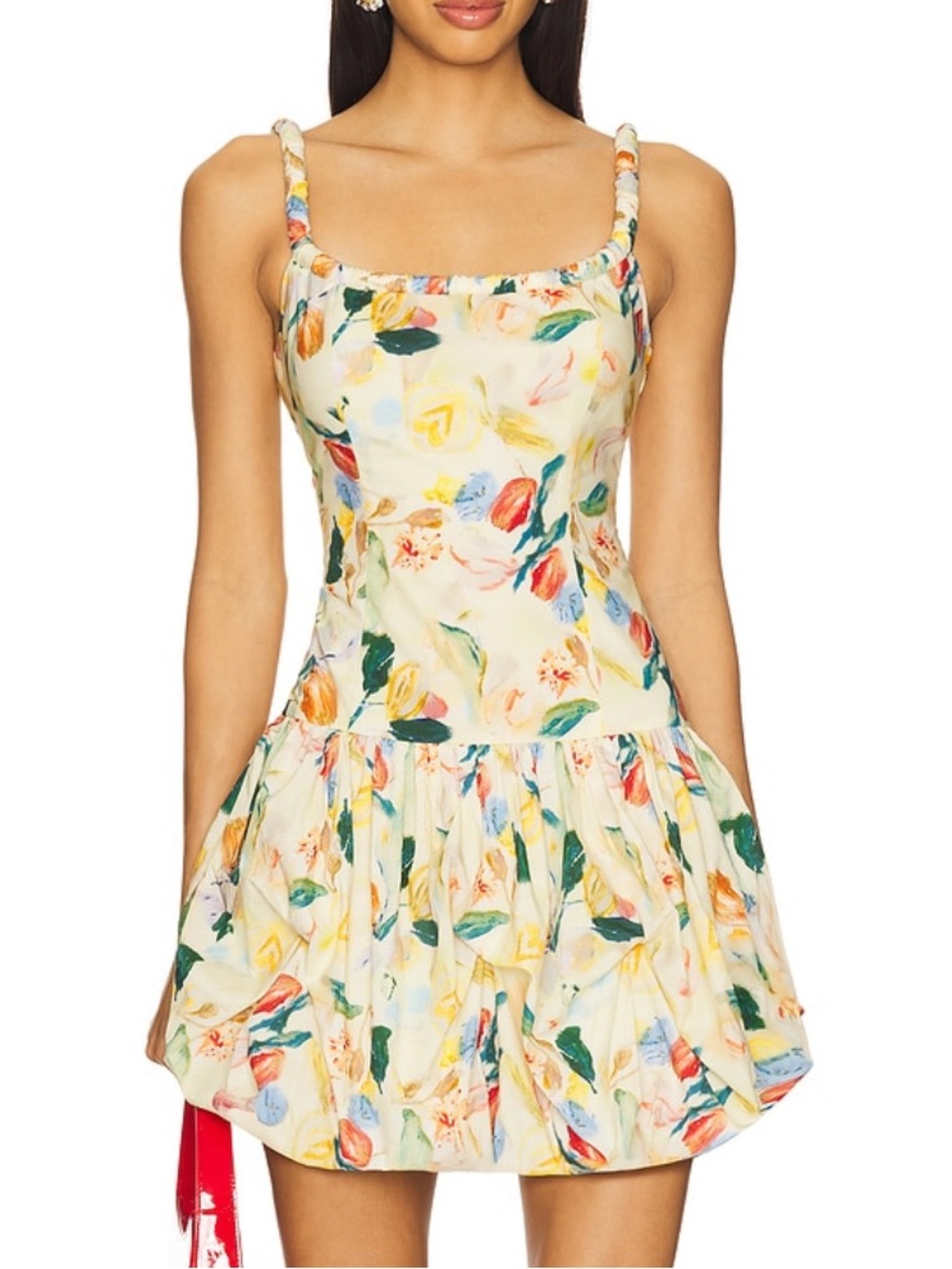 ASTR the Label - Keyla Dress in Yellow Green Floral
